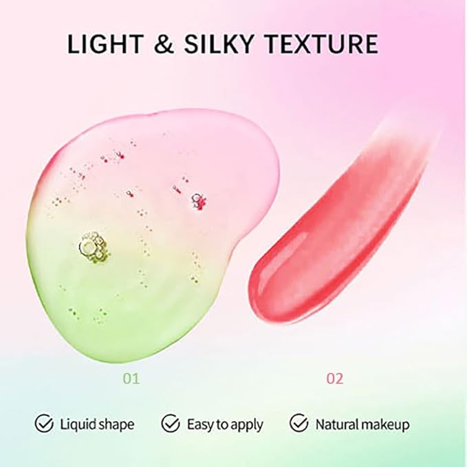 Mysense Tinted Blush Oil, Pink Liquid Blush for 02 Pink