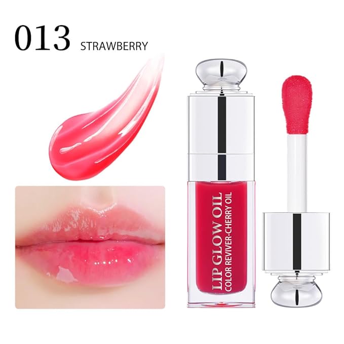 Moisturizing Lip Oil,No-Sticky Gloss Balm Care,Fruit