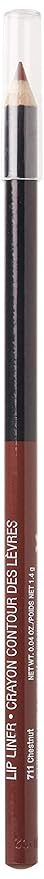 wet n wild Lip Liner Pencil Color Icon Lip Color Makeup, Dark Brown Chestnut (Pack of 4)