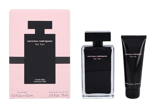 Narciso Rodriguez 2 Pc. Gift Set for Women Edt 3oz + B/l 2.5 Oz, 3fl Oz