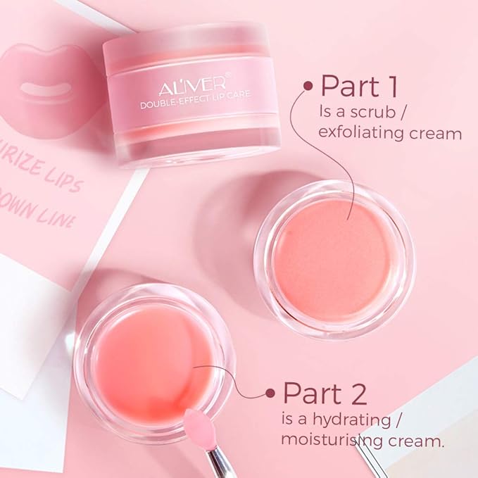 DOUBLE-EFFECT Lip Sleep Mask, Lip Mask+Lip Sleeping