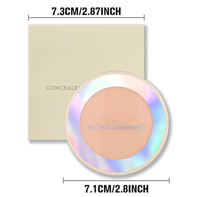 Oil Control Face Pressed Powder, Ultra-Fine Lightweight Face
