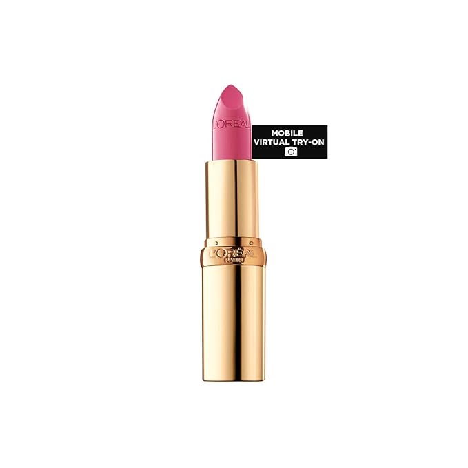 L'Oreal Paris Colour Riche Original Creamy, Hydrating Satin Lipstick with Argan Oil and Vitamin E, Pink Flamingo , 1 Count