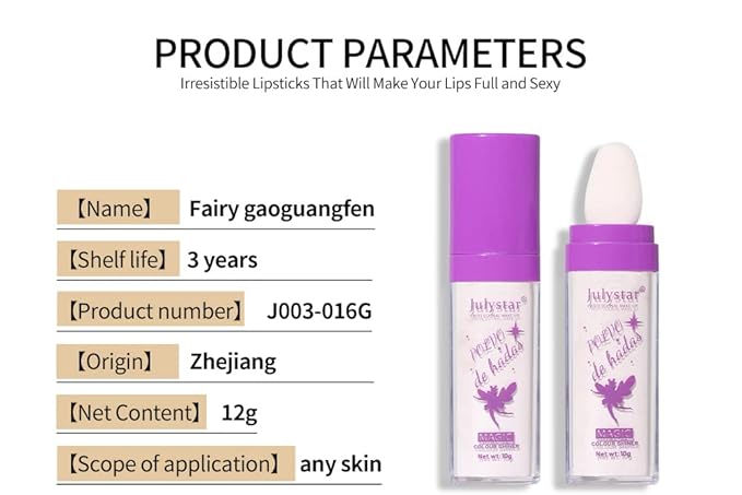 AKARY Shimmer Highlighter Powder, Fairy Polvo De Hadas