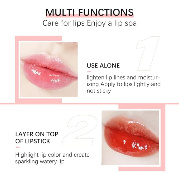 Plumping Lip Oil,Hydrating Gloss Tinted Lip