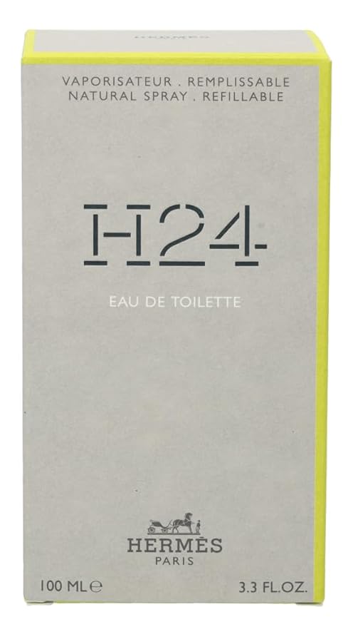 H24 by Hermes for Men 3.3 oz Eau de Toilette Refillable Spray