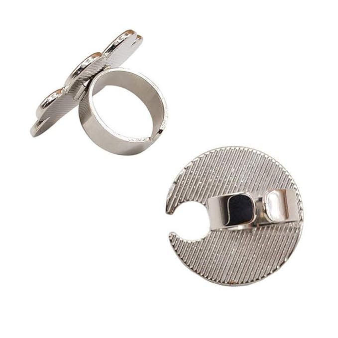 2 Pieces Nail Art Palette Finger Rings, Mini