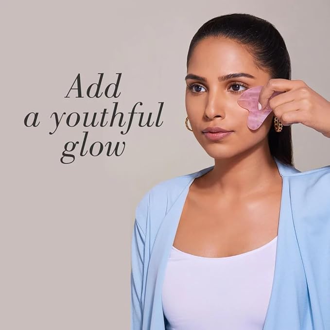 Rose Quartz Roller and Gua sha Anti-aging