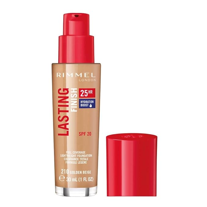 Rimmel London Lasting Finish 25HR - 210 Golden Coverage, Waterproof, 1oz