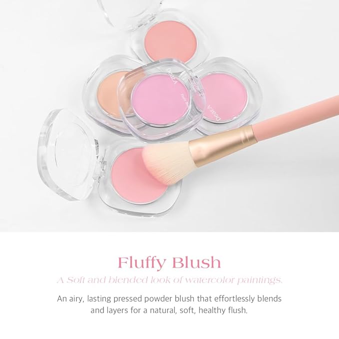Dr.Althea Dear.A Fluffy Blush -An airy, long-lasting pressed First Crush)