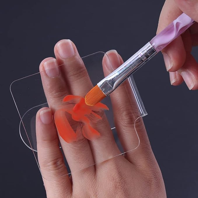 2PCS Clear Acrylic Professional Makeup Palette Handheld Cosmetic