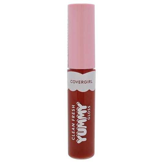 COVERGIRL Clean Fresh Yummy Gloss Daylight Collection, Hydrating, Glossy Shine, Vegan Formula, Sunset Skies 40, 0.33oz