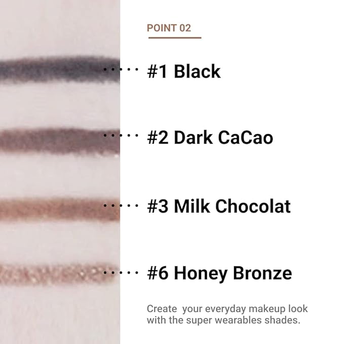 ETUDE Proof 10 Gel Pencil Liner 0.3g (#6 Honey Bronze) | Creamy Gel Texture Eyeliner with Wearable Shades to Create Precise Line Eye Makeup without Efforts, Korean Makeup, Perfect for Gift