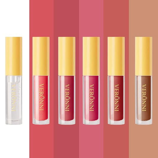 VERONNI 6 Colors Lip Tinted Stain Set,Hydrating