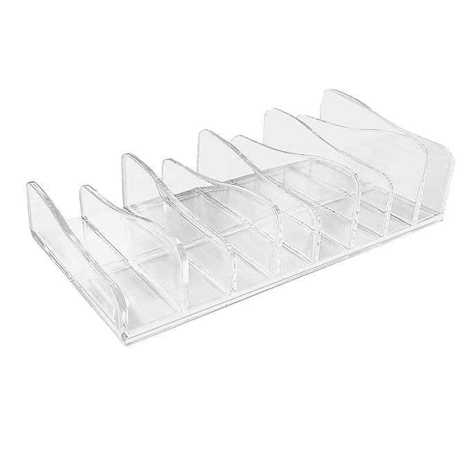 1 Piece 8-Section Acrylic Eyeshadow Organizer Cosmetic Makeup