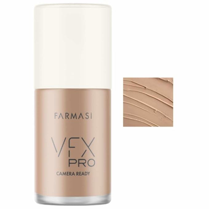 FARMASi Vfx Pro Foundation, Full Coverage Liquid Cream, Medium 16 30 ml