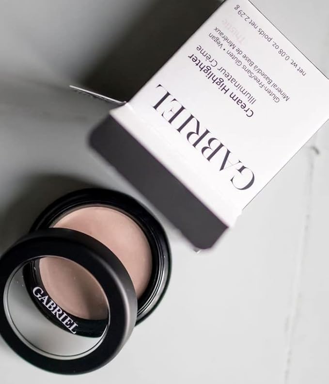 Gabriel Cosmetics Thistle Cream Highlighter, 3-in-1 Smooth Finish Eyes,Lips, 08 oz