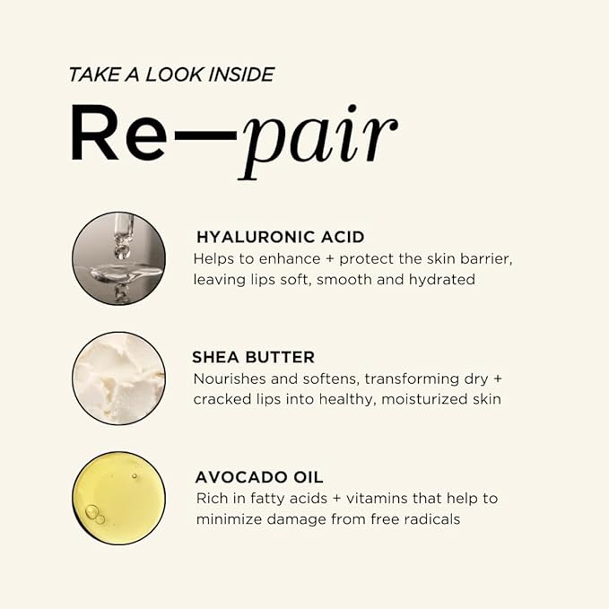 HALEYS Re-pair Nourishing Lip Balm, VEGAN Lips