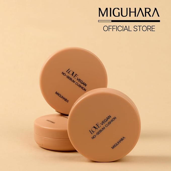 LOVE Vegan No-Sebum Cushion | K-Beauty No Sebum (/0.52 oz.) 15g