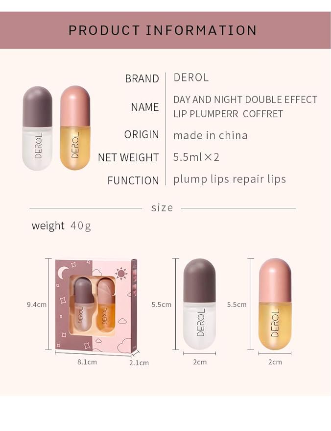 Lip Plumper Set,Natural Lip Plumper and