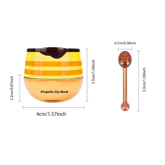 4Pcs Honey Lip Balm Honey Pot