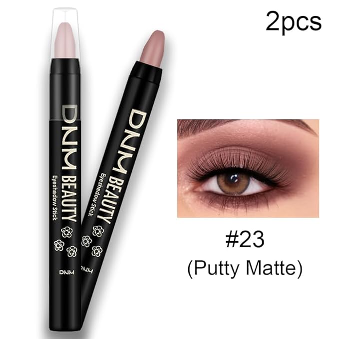evpct 2Pcs Cream Eyeshadow Sticks Set for Eyes Waterproof, Putty Matte Eye shadow Stick Pencil Pen Bulk sombras en crema para ojos 23+23