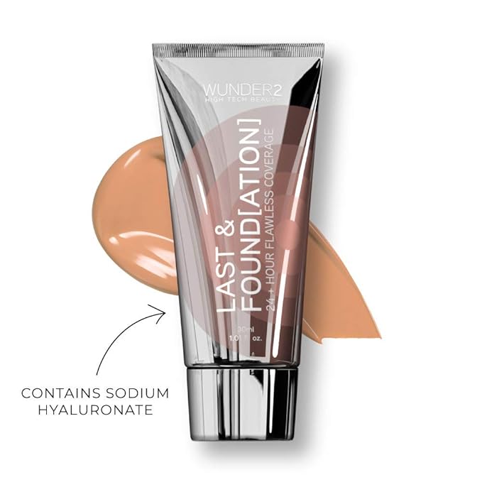 WUNDERBROW Full Coverage Foundation, Last & Found[ation] – Waterproof, Nude