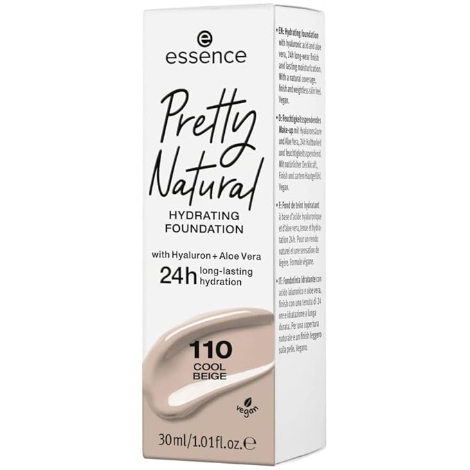 essence Pretty Natural Hydrating Foundation 110 Cool Beige