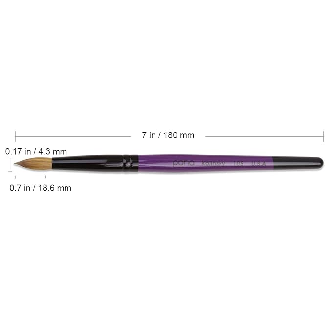Professional purple wood kolinsky acrylic