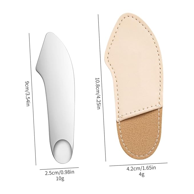 Beavorty Makeup Spatula Foundation Shovel Toning Stick Stainless Steel Mix