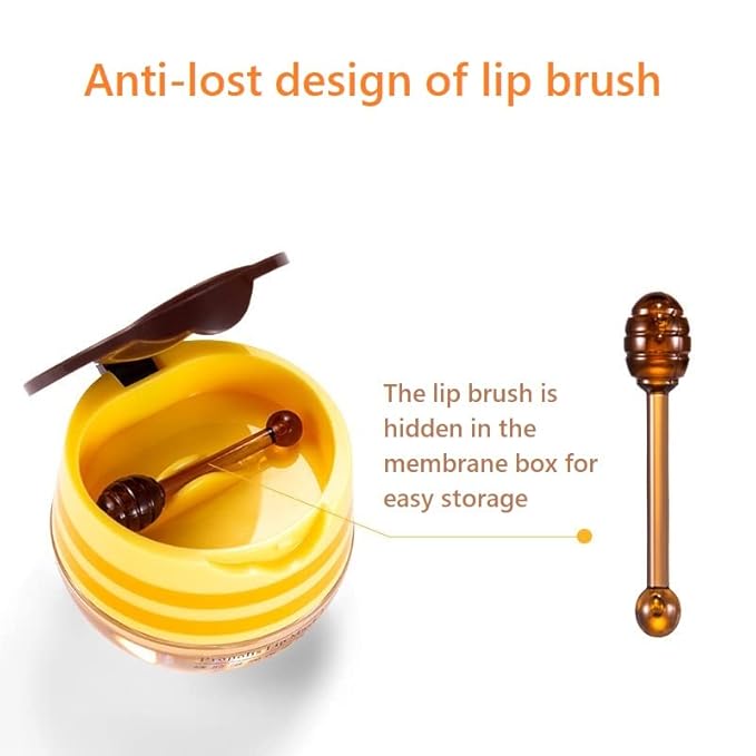 4 Pcs Lip Balm Honey Pot,