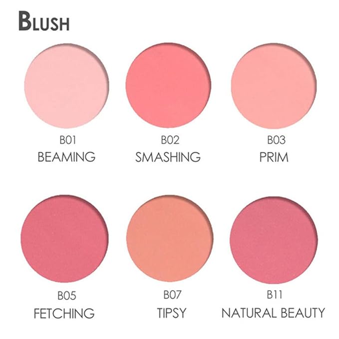 FOCALLURE Silky Face Pressed Blush,High Pigment Mineral Blusher,Create Blusher Makeup,TIPSY