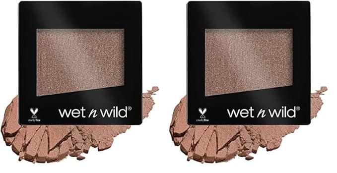 wet n wild Color Icon Satin Eyeshadow Single | High Pigment Long Lasting | Nutty (Pack of 2)