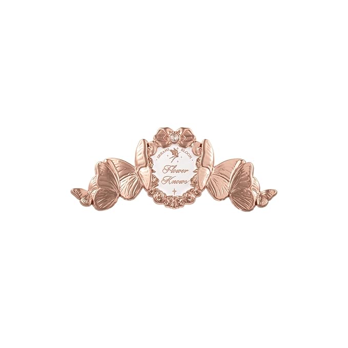 Flower Knows Violet Strawberry Rococo Glitter Lip Gloss G02 Rasberry Booze + Midsummer Fairytales Decorate Hair Clip Golden Butterflies