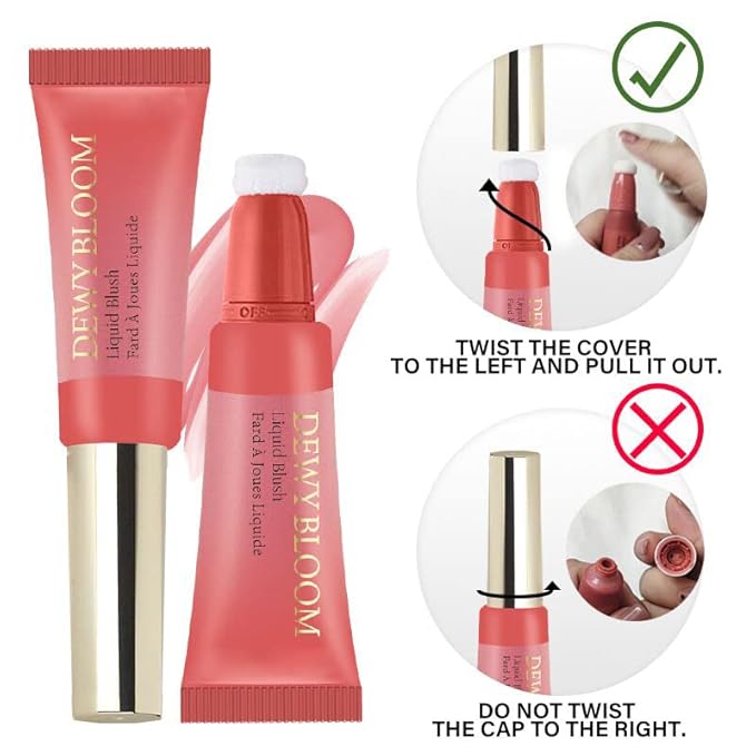 Blush Beauty Wand,Matte Face Blush Stick with Cushion