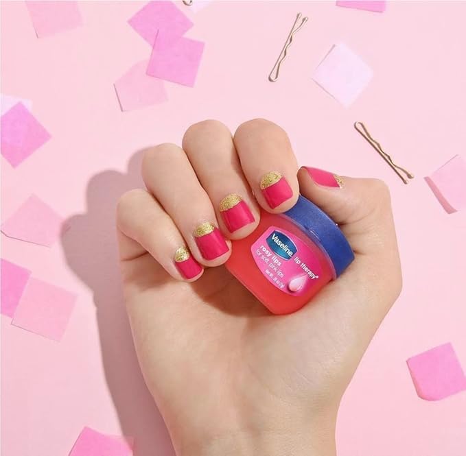 Vaseline Lip Therapy Rosy Lips 6-Pack – Moisturizing Lip Balm for Very Dry Lips in Mini Jars, 0.25 Oz Ea