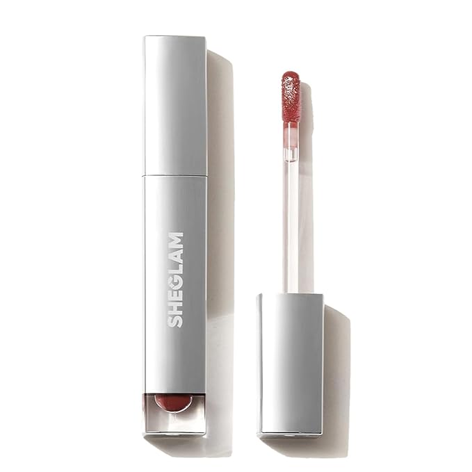 SHEGLAM Glaze Daze Lip Gloss Shiny Tinted Lip Gloss High Gloss Finish Plumping Lip Care Nourishing Not Easy to Fade Liquid Lip Cosmetics-Apple Spice