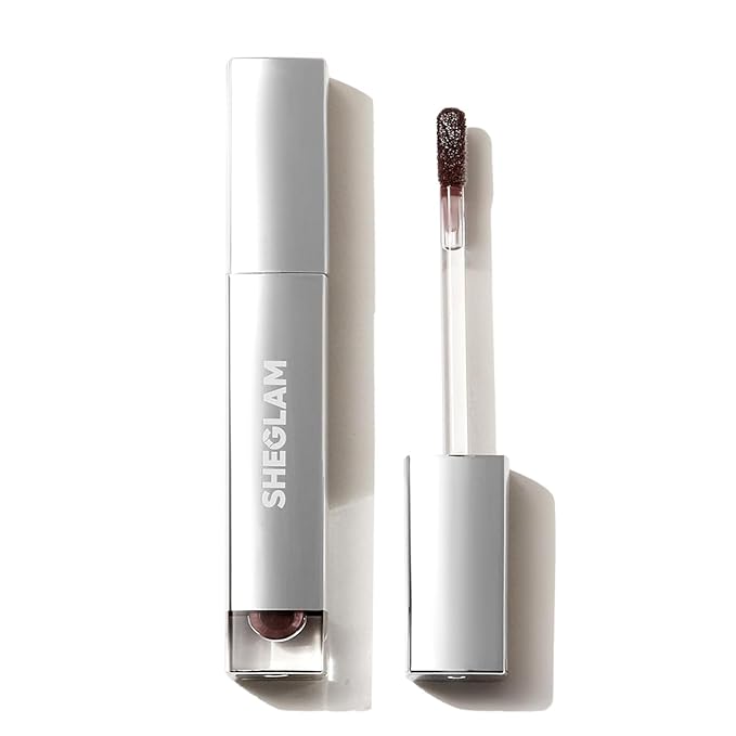 SHEGLAM Glaze Daze Lip Gloss Shiny Tinted Lip Gloss High Gloss Finish Plumping Lip Care Nourishing Not Easy to Fade Liquid Lip Cosmetics-Grape Juice