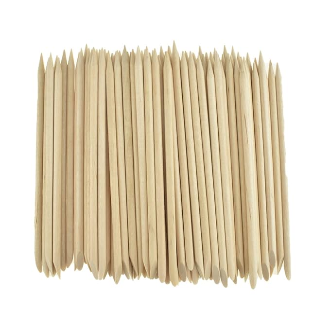 Hahiyo 4.5inches 100pcs orange wood