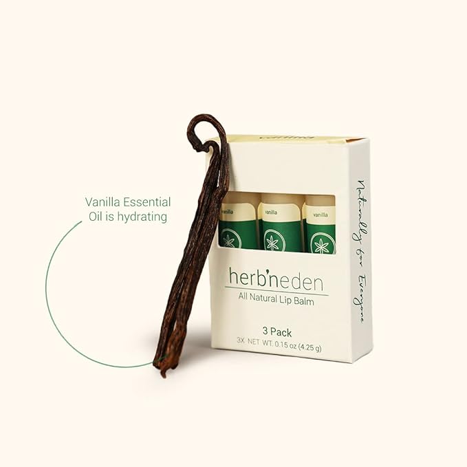 Herb’N Eden Vanilla Lip Balm Pack of 3