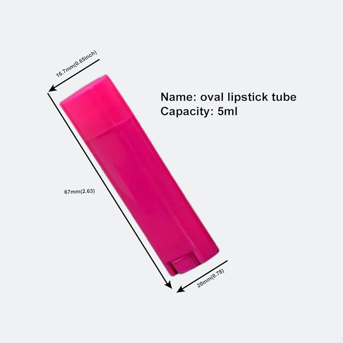 5ml 100Pcs Empty Oval Deodorant Lip balm,DIY