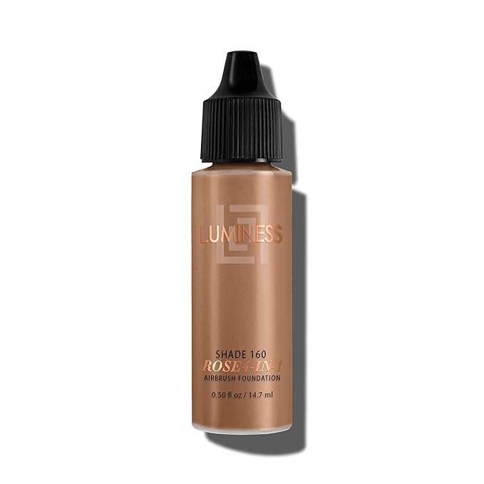 Luminess Air Rose 4-in-1 Airbrush Foundation - Shade 160, Rich 0.50 oz