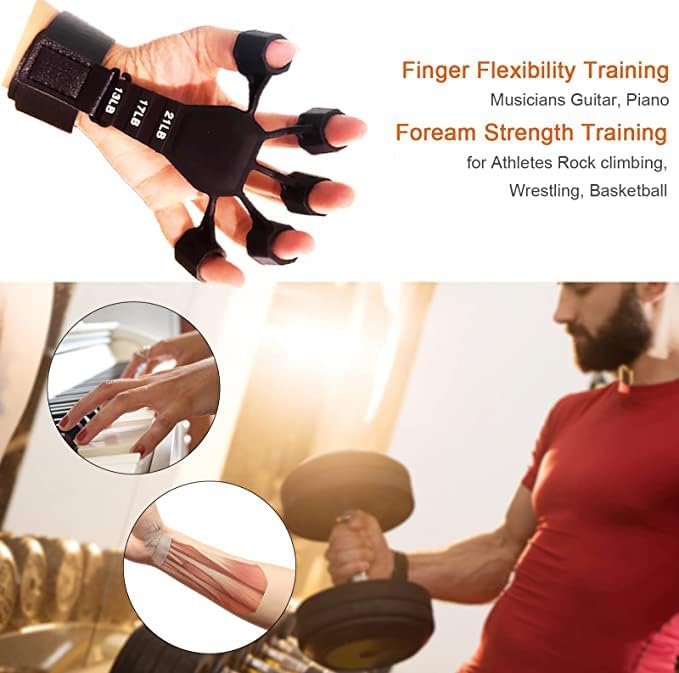 Grip Strength Trainer 6 Resistant Therapy(2PCS)