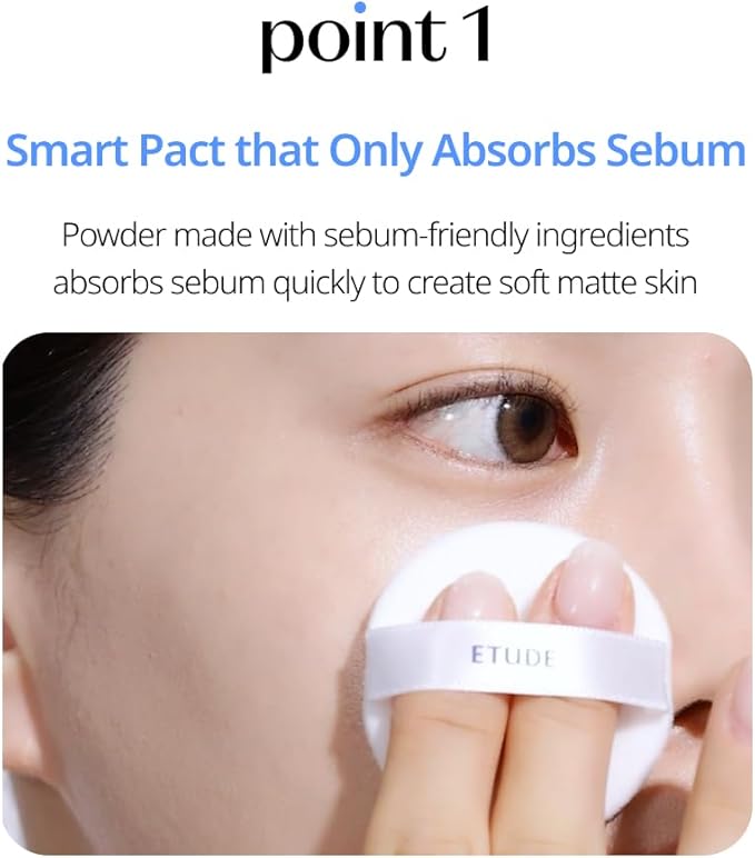 ETUDE Sebum Soak Pact (23AD) | Facial Oil | K-Beauty