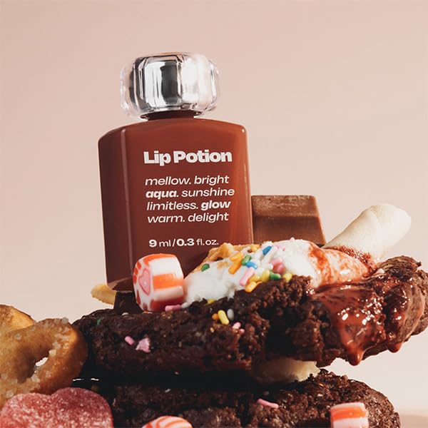 Lip Potion Aqua Glow No.9 Coco Milk | Hydrating, Non-Sticky Gloss with Sheer Radiance | 0.3 Oz