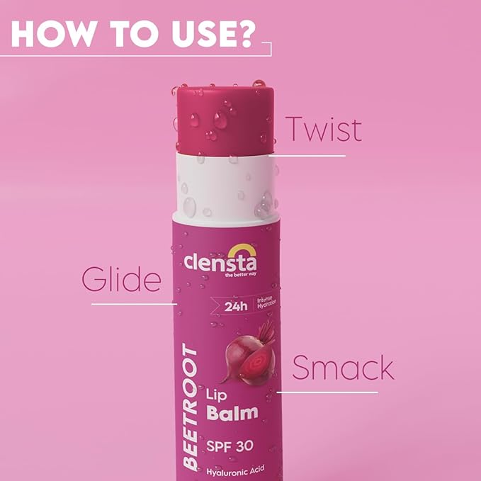 Clensta Beetroot SPF 30 Tinted Lip Hydrating