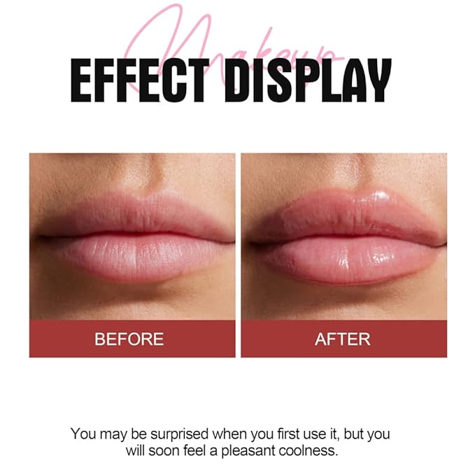 Plumping Lip Oil With Chili Extract - Fuller Lips Instantly! Ultra-Hydrating & Nourishing, Glossy Finish Lip Glow Oil, Lip Plumping Booster Plump, Smooth, and Define Your Lips Naturally (04)