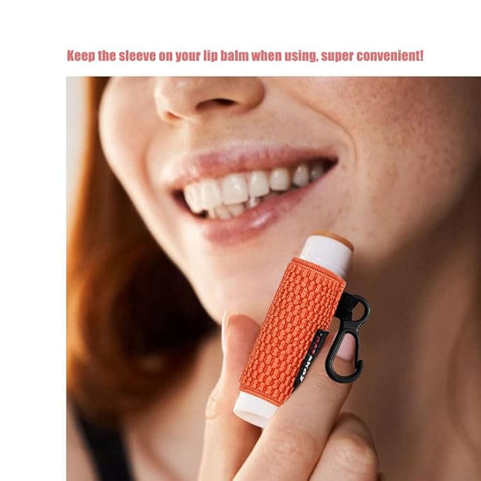 5PCS Lip Balm Holder Keychain Lipstick