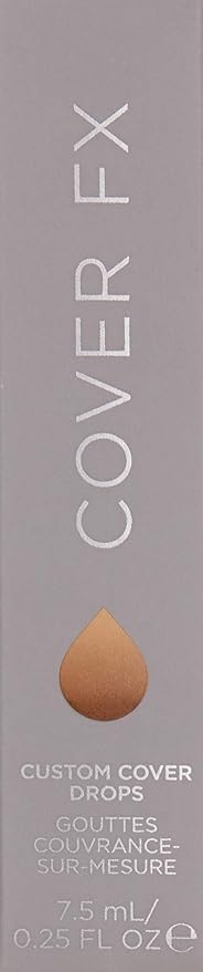 COVER FX Custom Cover Drops, Multi-Use Shade-Adjusting Liquid Deep 3