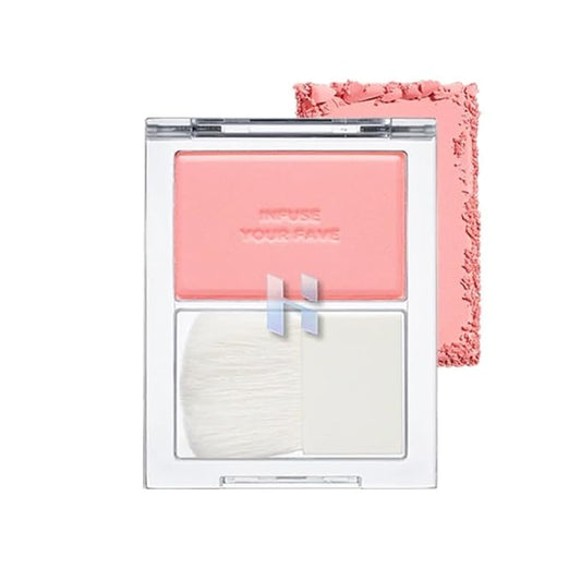 HOLIKA HOLIKA Infusing Blush with Brush - Lightweight,